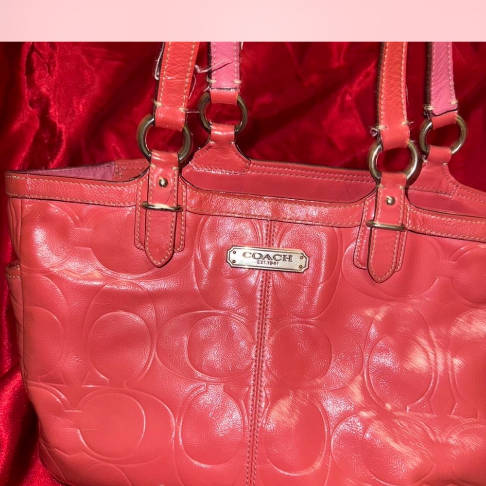 COACH BAG PINK LEATHER (AUTHENTIC)
